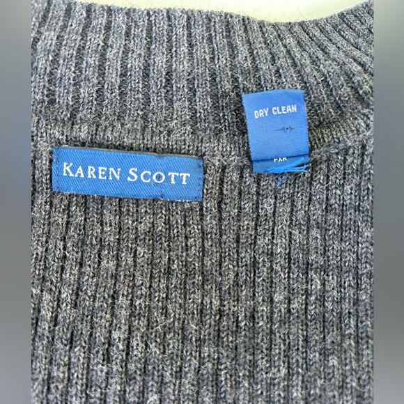 Karen Scott 100% Wool Vest - Picture 4 of 4